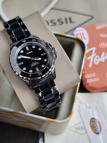 FB-01 Three-Hand Black Ceramic Watch